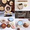 Natural Wood Slices - 30 Pcs 3.5-4 inches Craft Unfinished Wood kit